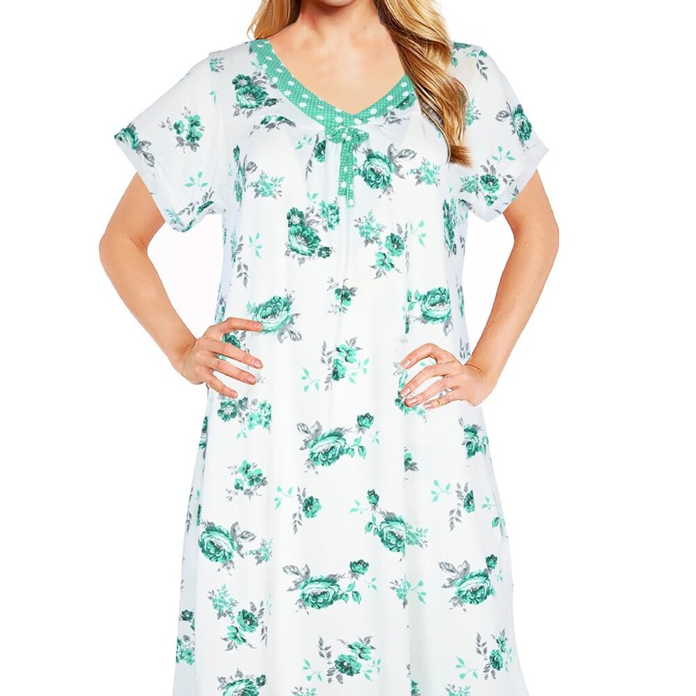 JEFFRICO Womens Nightgowns Sleepwear Soft Pajama Dress Nightshirts & Sleepshirts